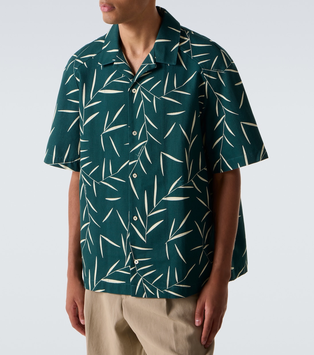 Fonccio printed cotton bowling shirt | Jacquemus