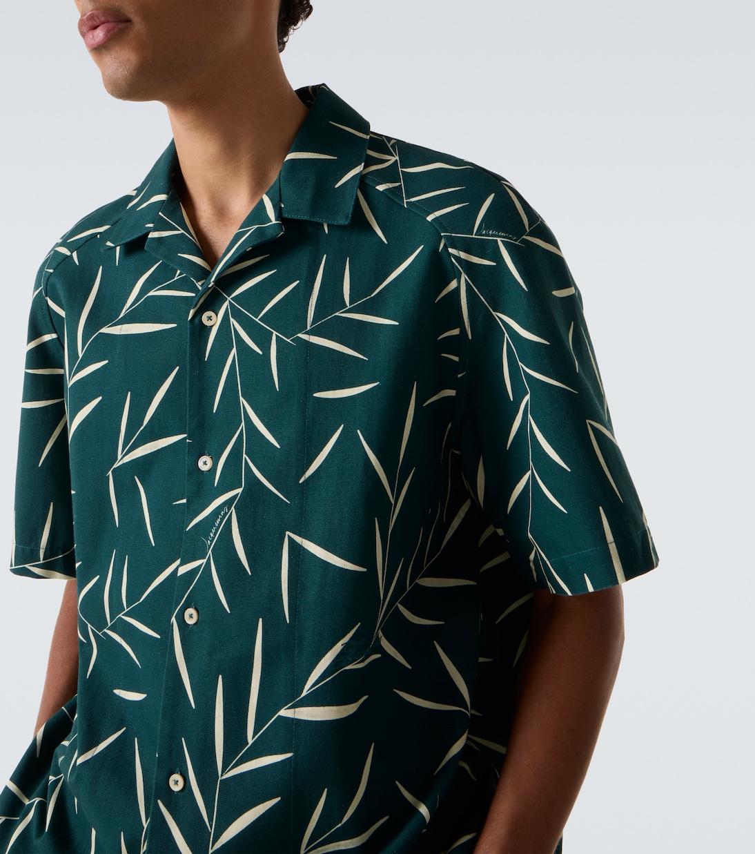 Fonccio printed cotton bowling shirt | Jacquemus