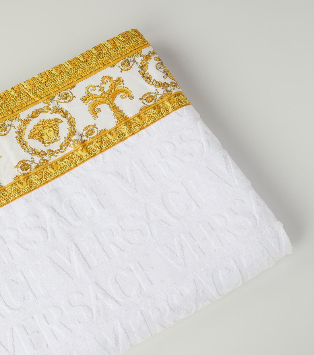 Versace Allover cotton terry beach towel | Versace Home