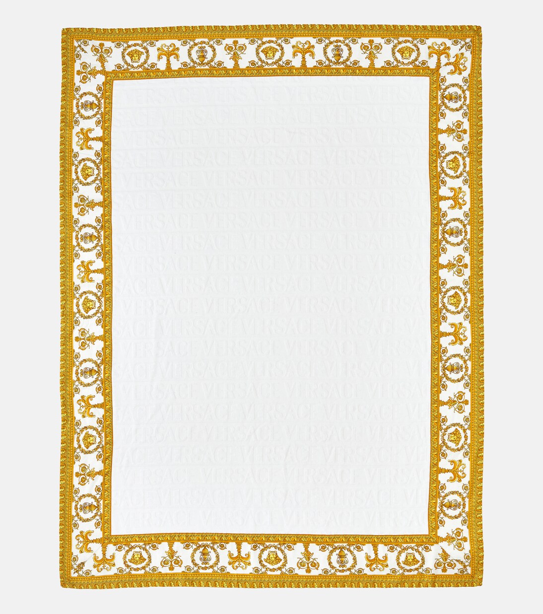 Versace Allover cotton terry beach towel | Versace Home