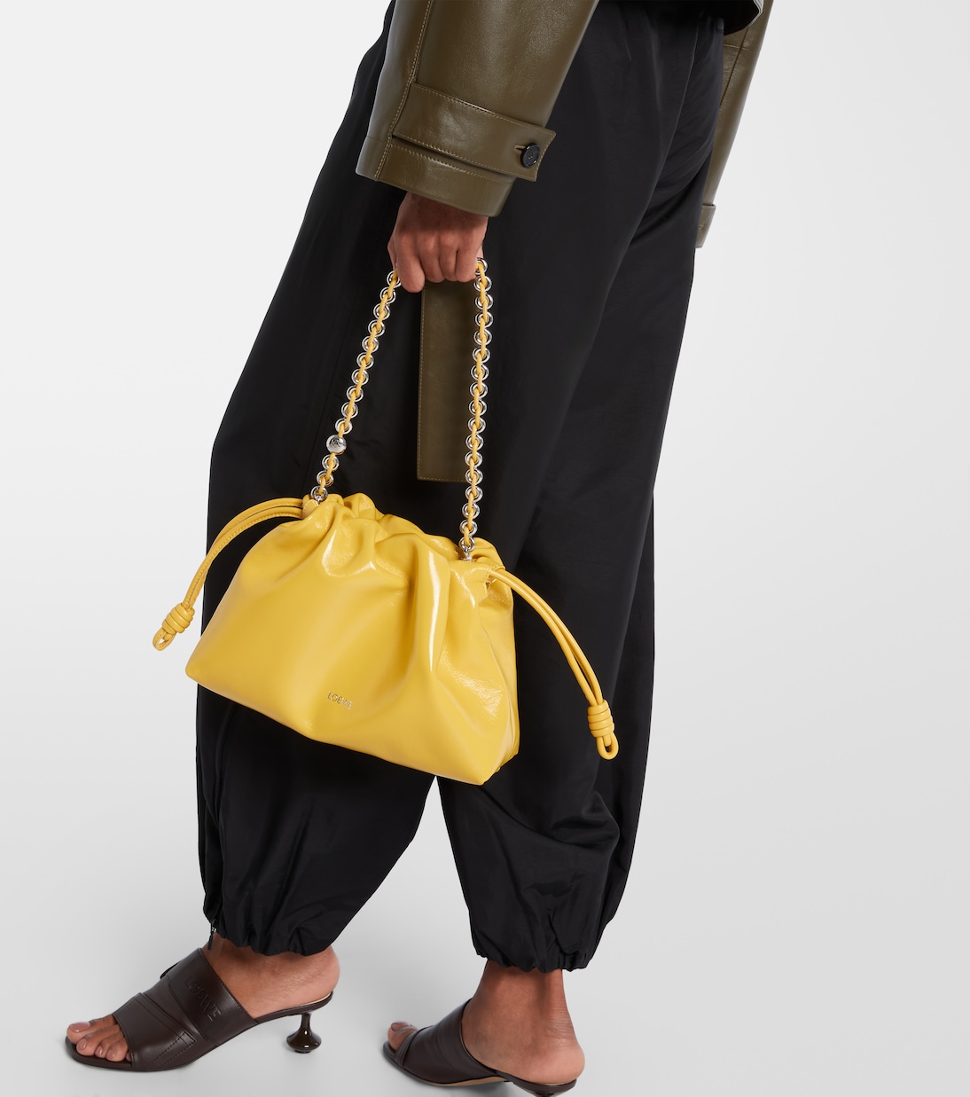 Flamenco Medium leather clutch | Loewe