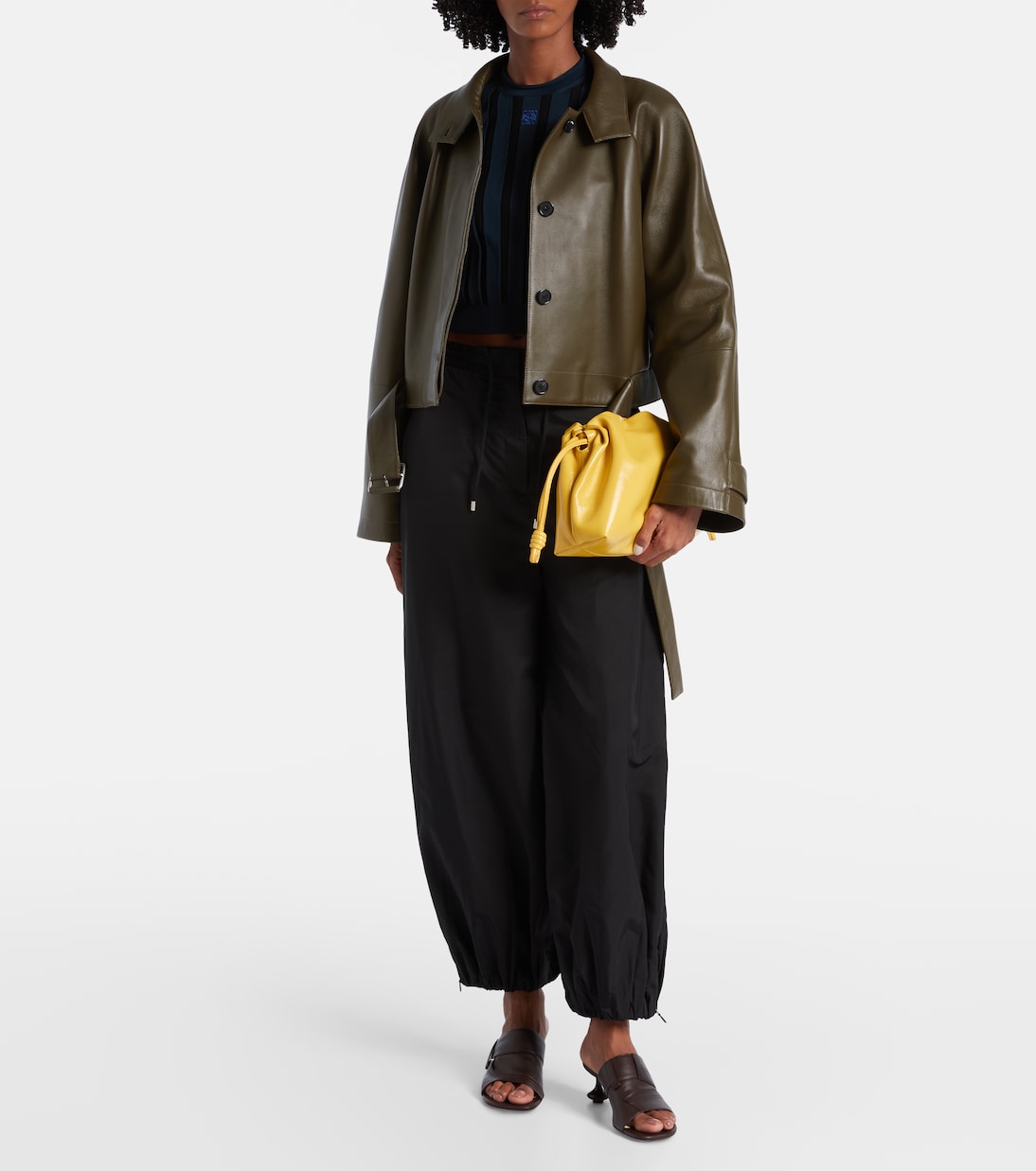 Flamenco Medium leather clutch | Loewe