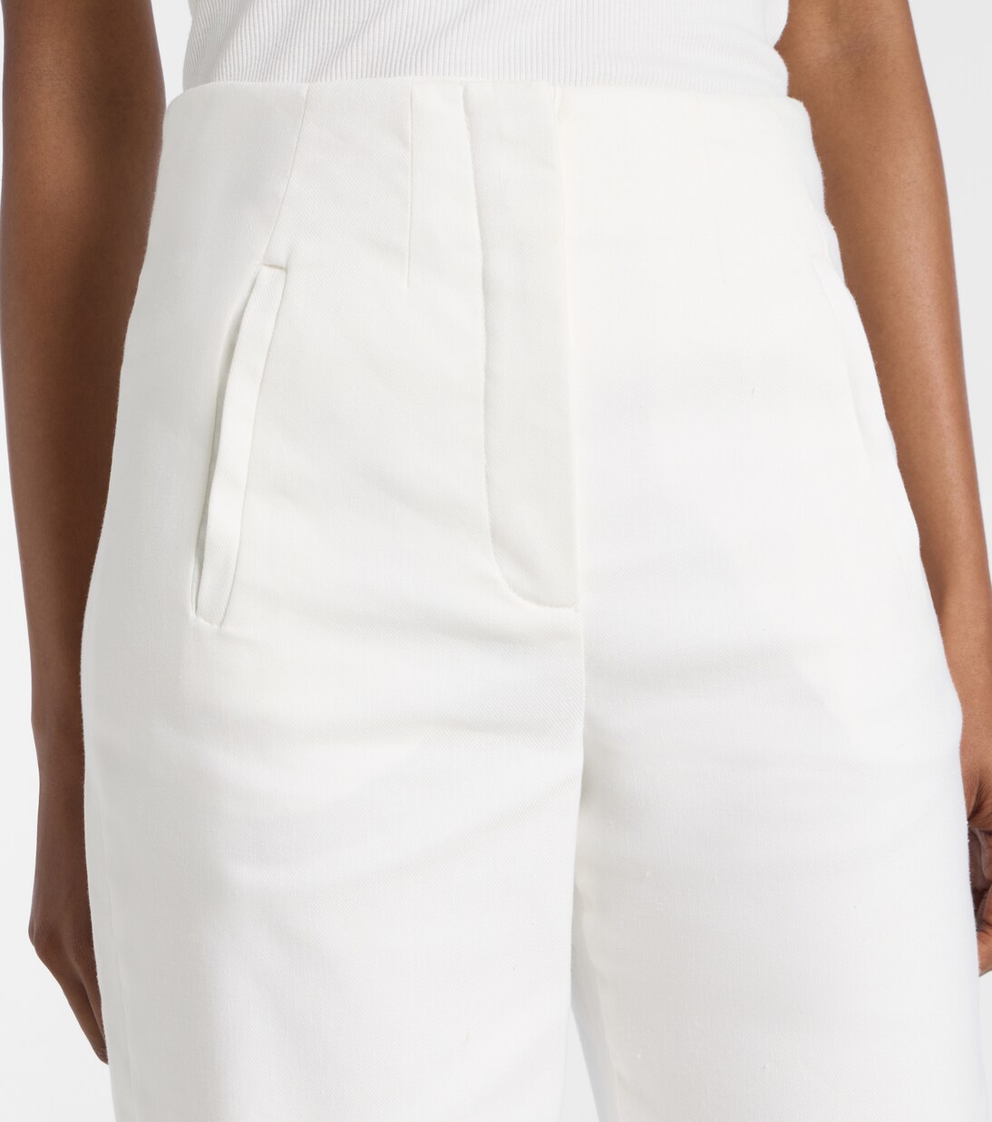 Jude linen-blend wide-leg pants | Veronica Beard