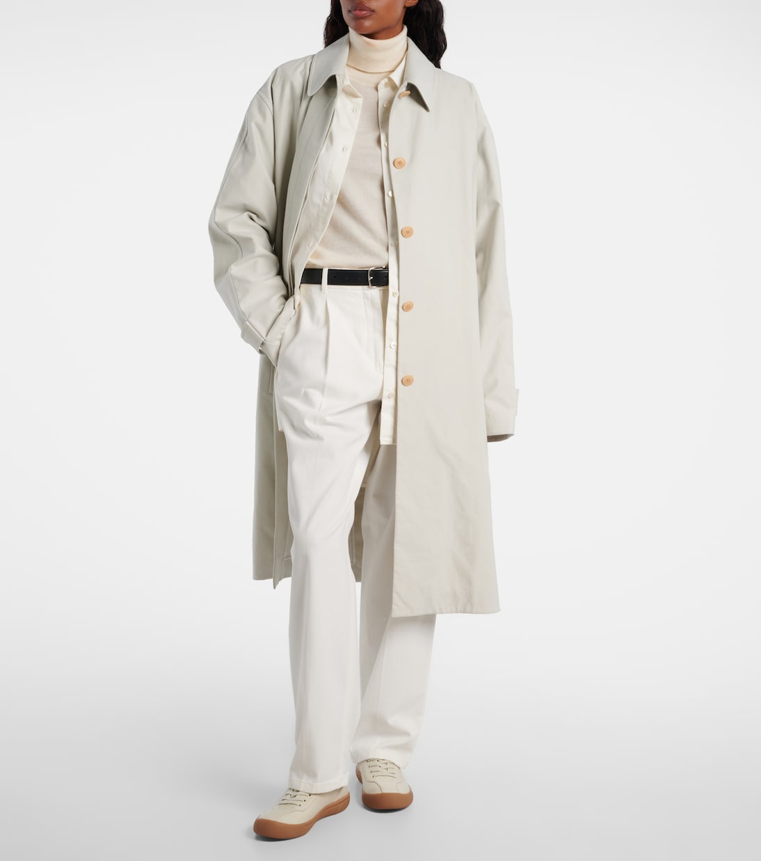 Pluma cotton and cashmere coat | The Row