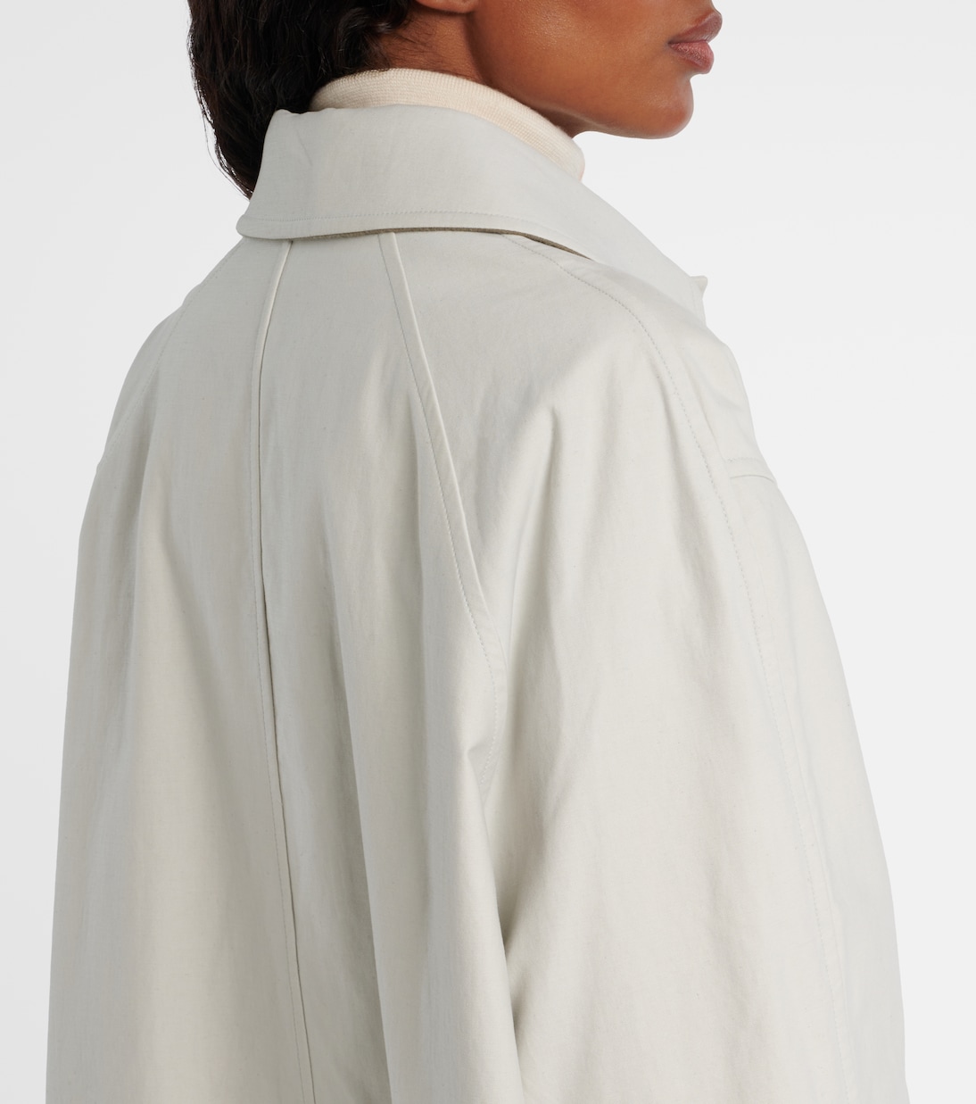 Pluma cotton and cashmere coat | The Row