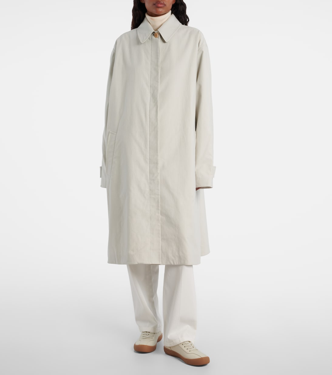 Pluma cotton and cashmere coat | The Row