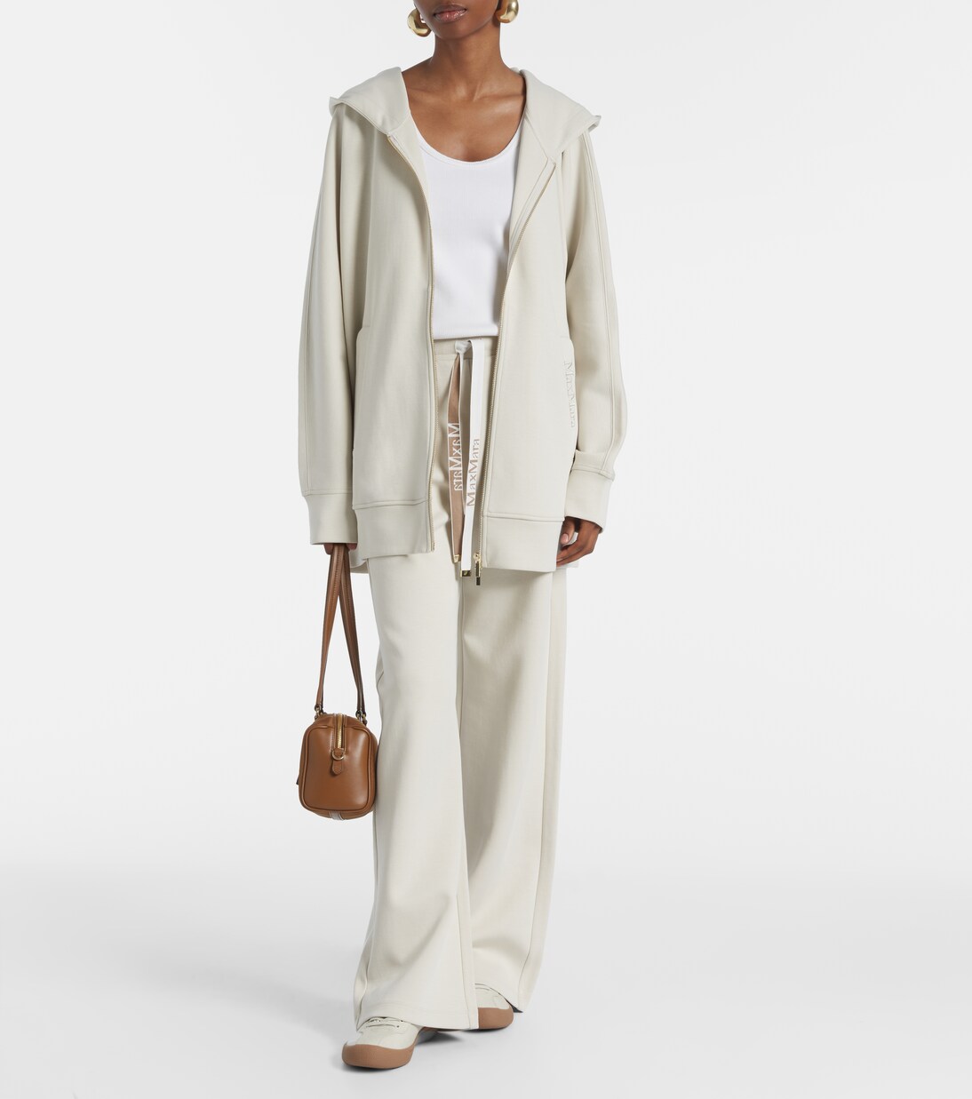 Verbano cotton jersey zip-up hoodie | 'S Max Mara