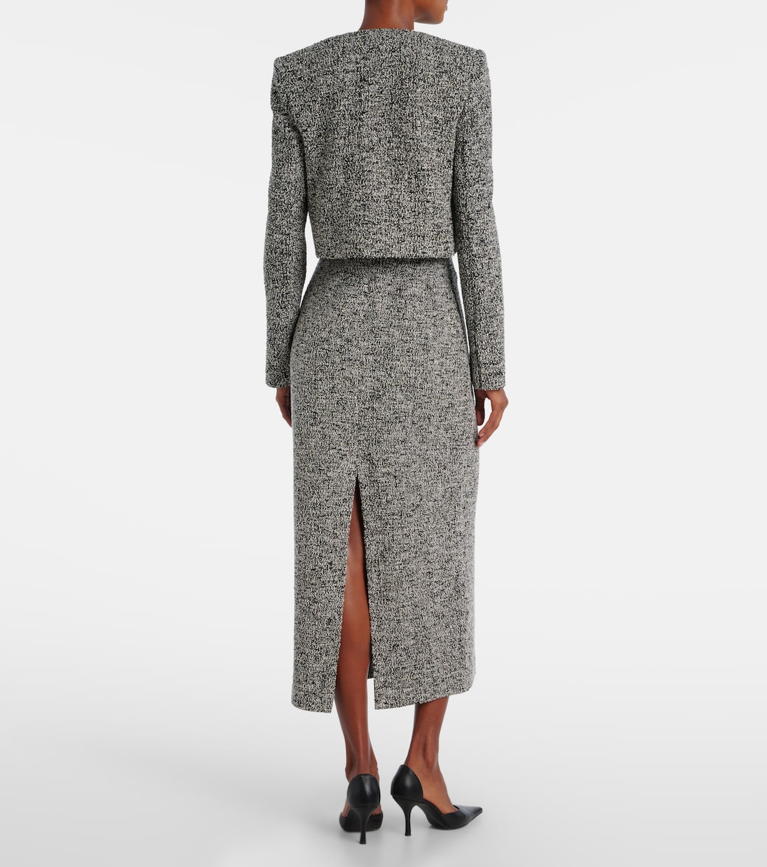 Chaqueta de tweed en mezcla de algodón | Oscar de la Renta