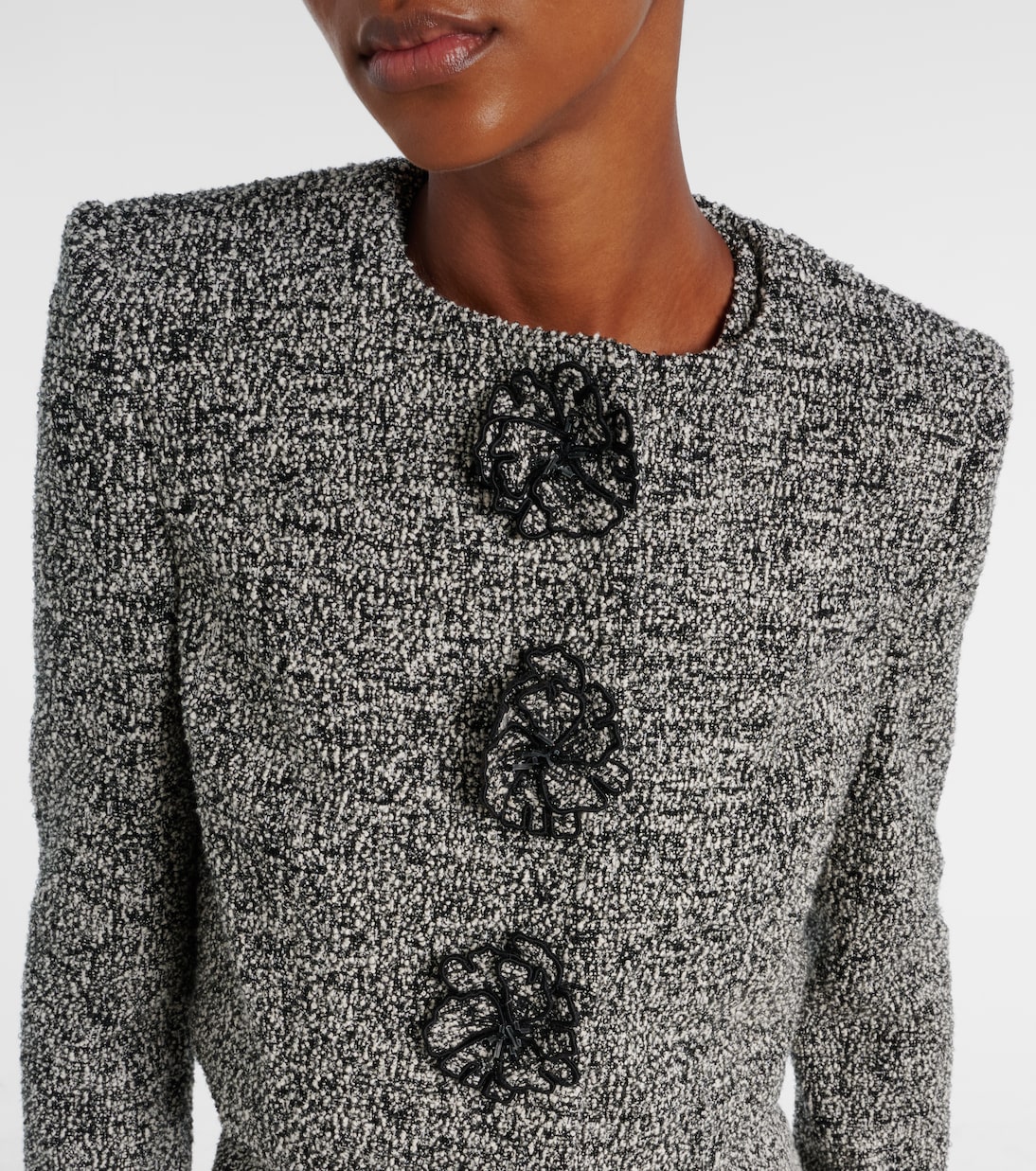 Chaqueta de tweed en mezcla de algodón | Oscar de la Renta