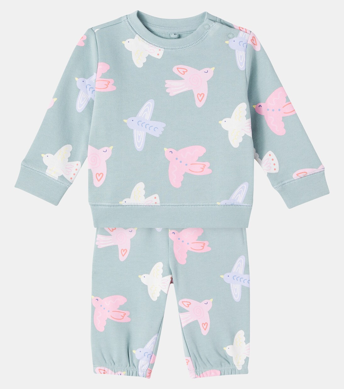 Baby printed cotton jersey tracksuit | Stella McCartney Kids