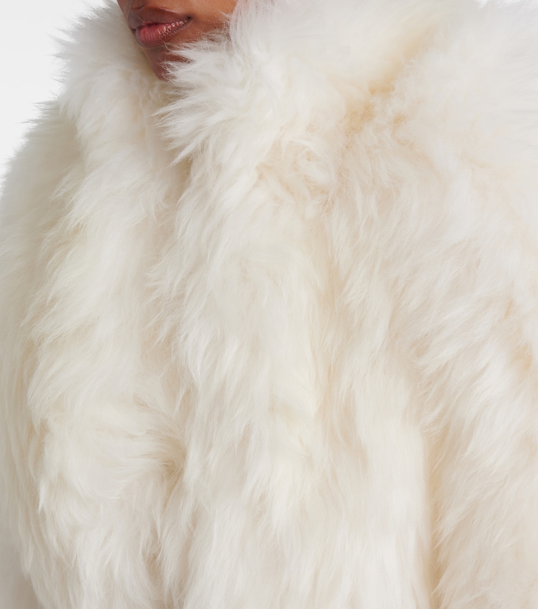 Cropped shearling jacket | Alaïa