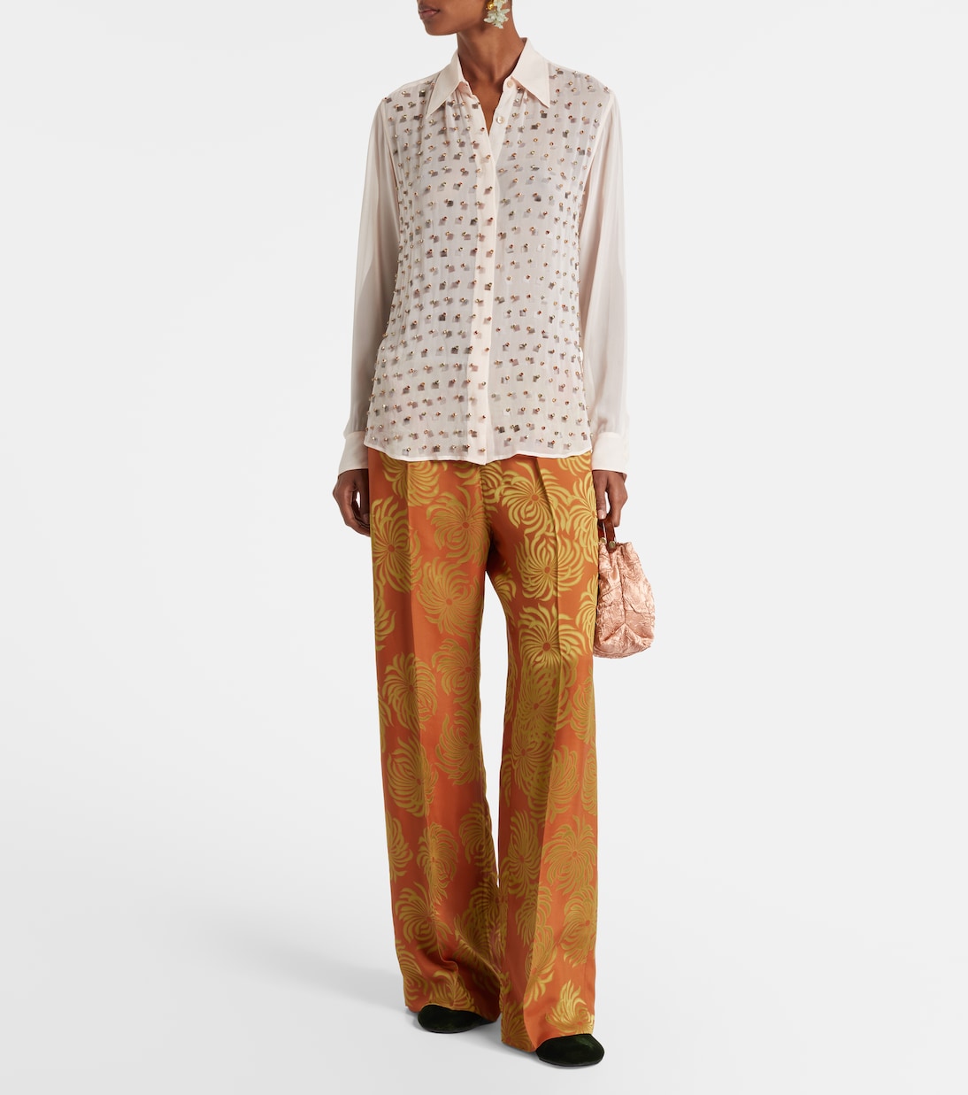 Hemd mit Kristallen | Dries Van Noten