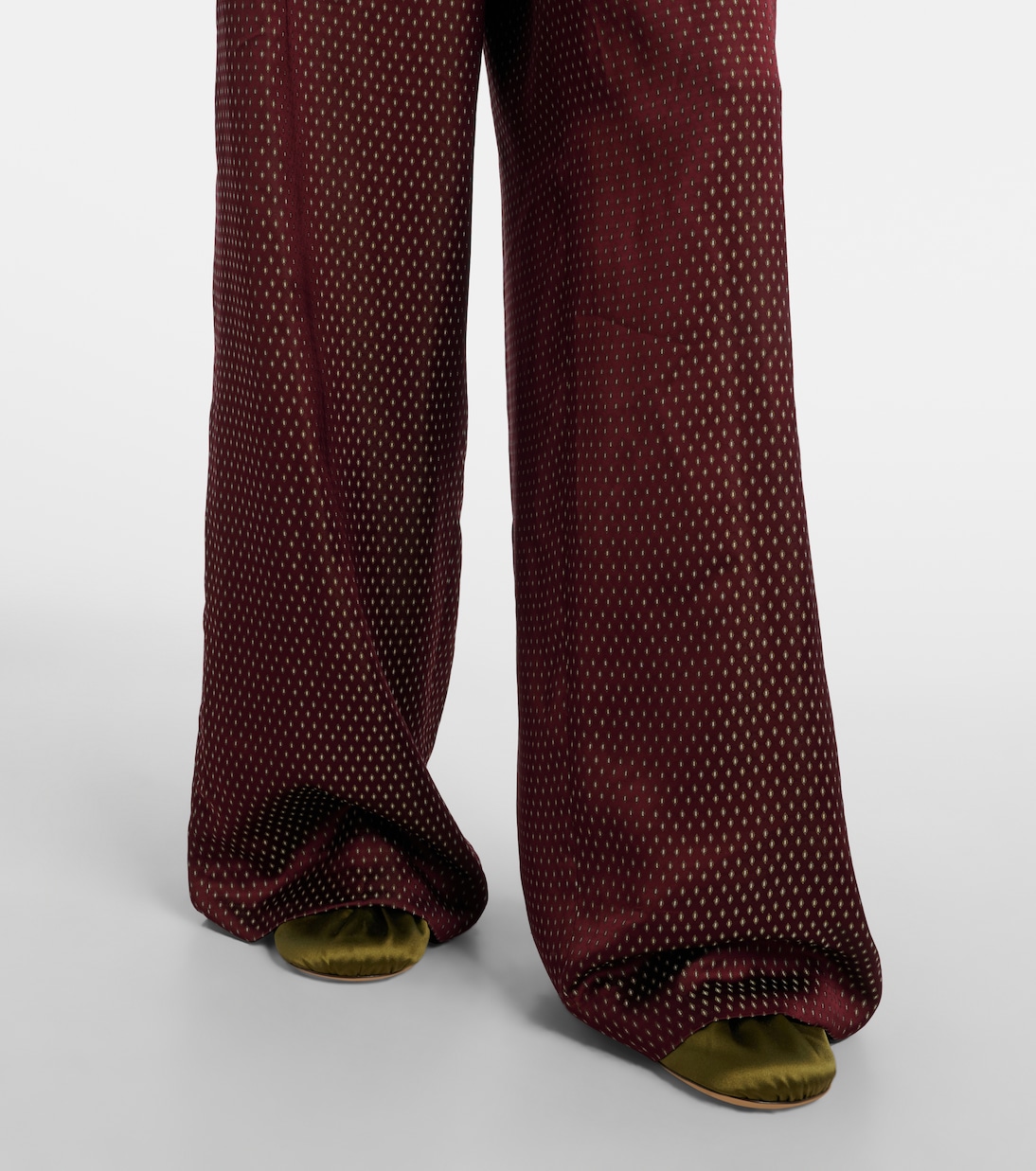 Pantalon ample imprimé à taille haute | Dries Van Noten