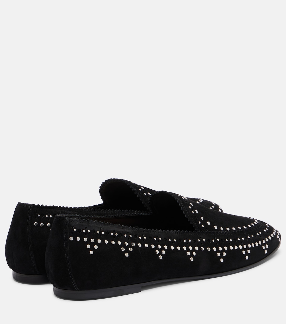 Skye studded suede loafers | Aquazzura