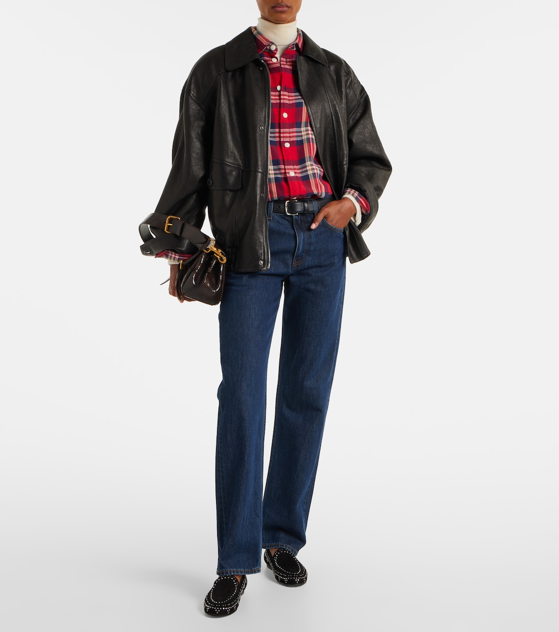 Skye studded suede loafers | Aquazzura