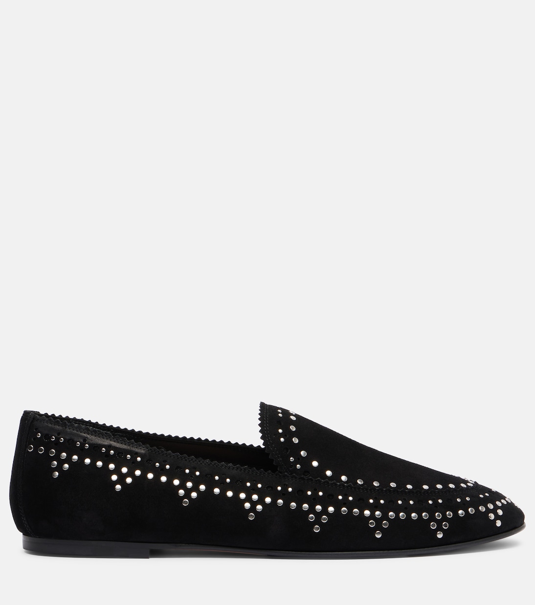 Skye studded suede loafers | Aquazzura