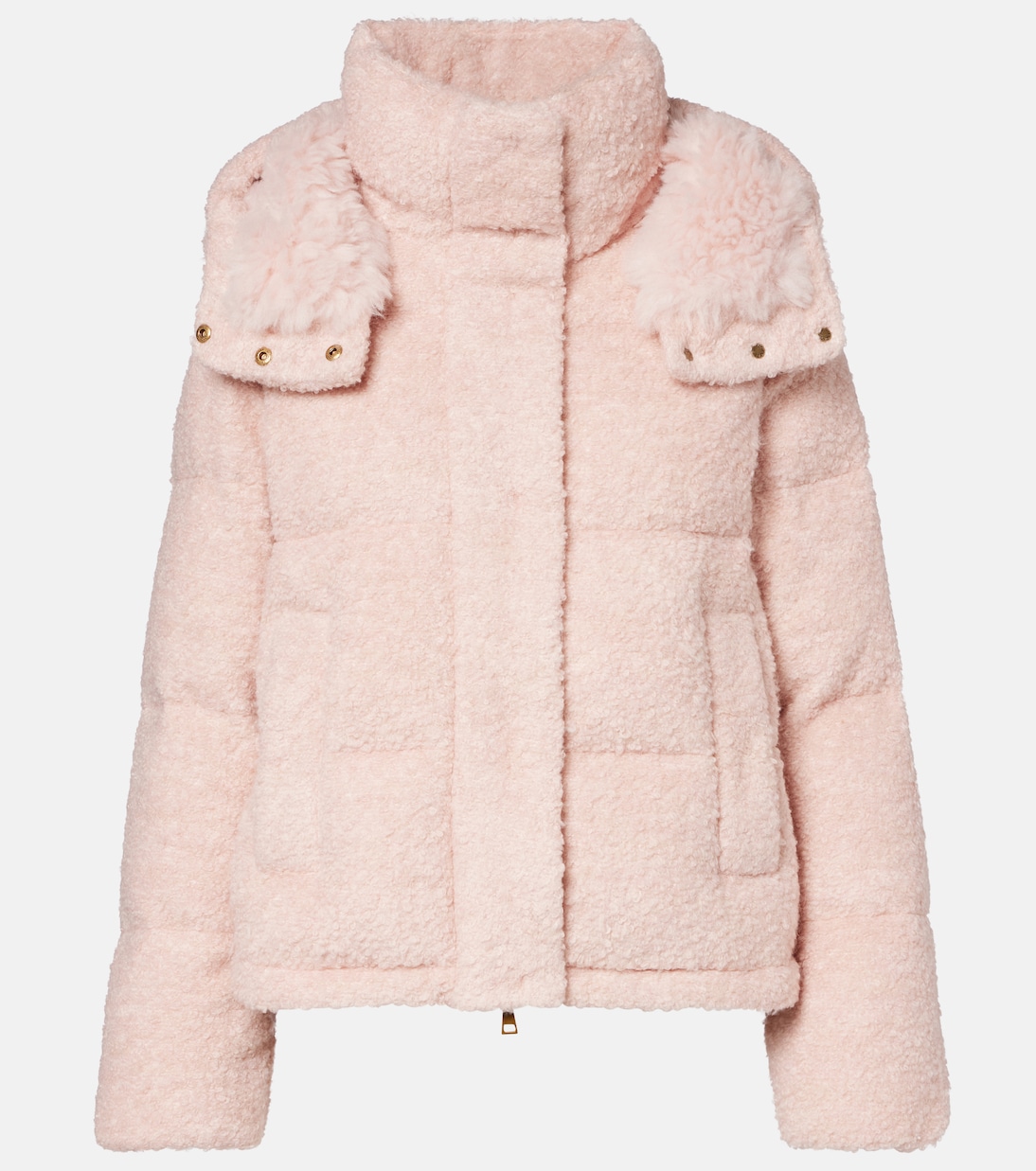 جاكيت من البوكليه محشوة بريش الإوز بغطاء للرأس Virieu | Moncler