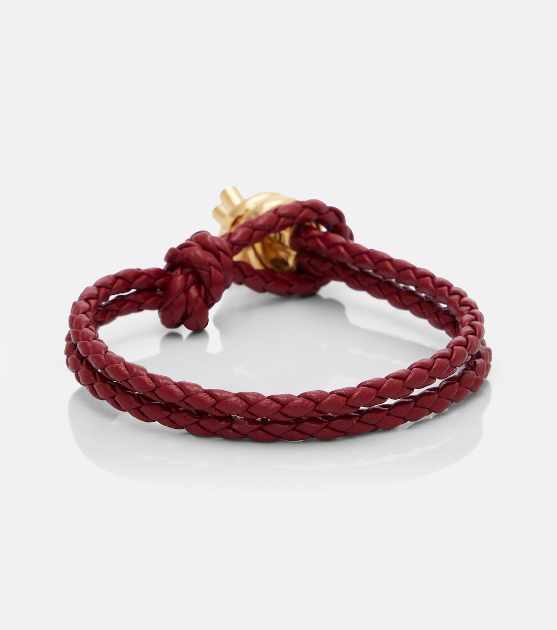 Bracelet Knot en cuir et argent sterling | Bottega Veneta