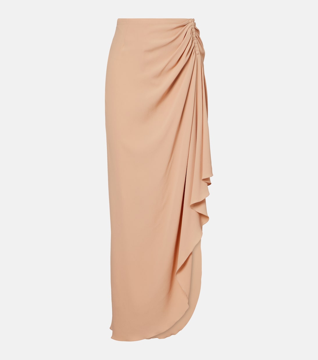 re/edit draped crêpe georgette maxi skirt | Mugler
