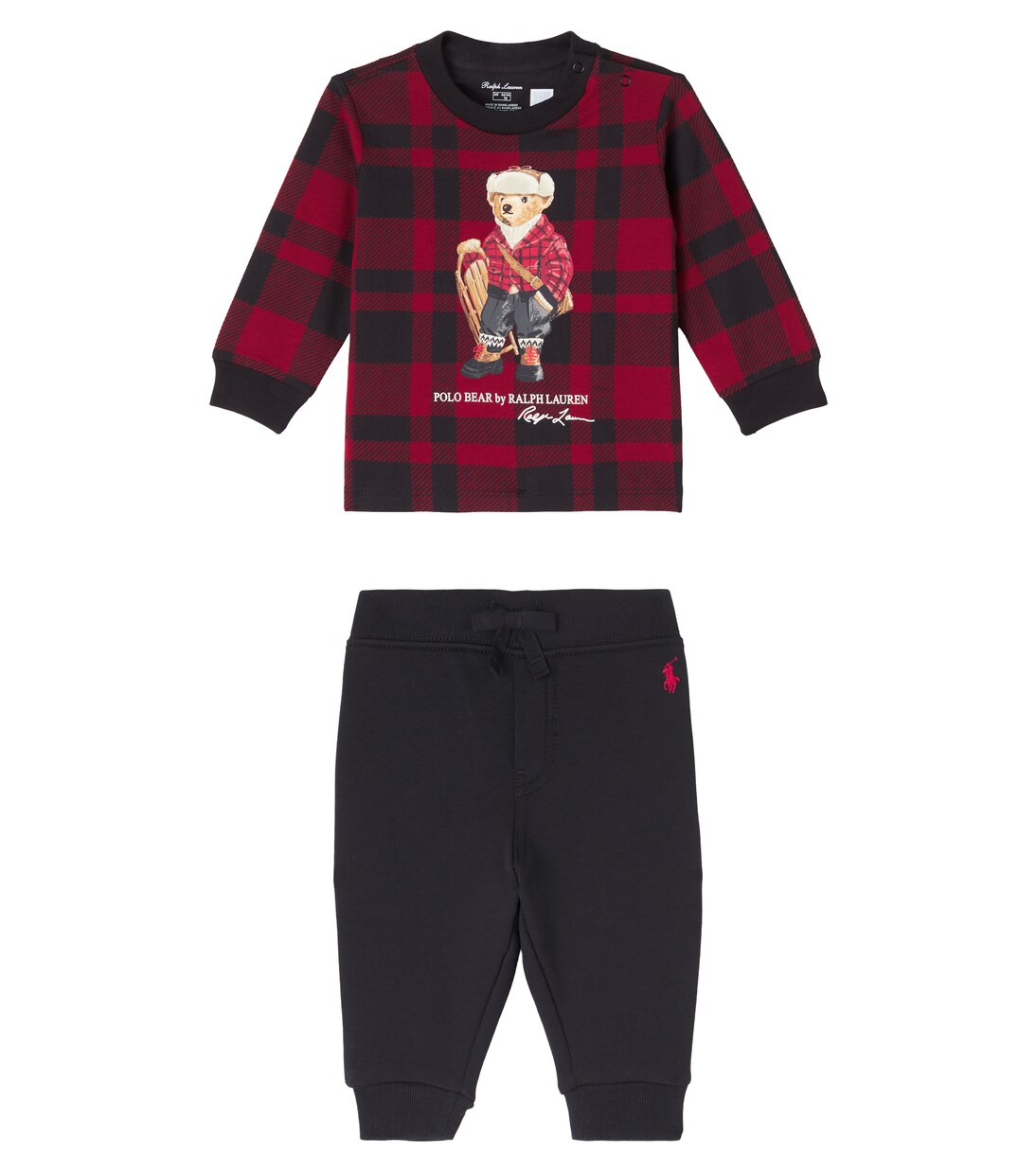 Baby Set aus Pullover und Jogginghose aus Baumwolle | Polo Ralph Lauren Kids