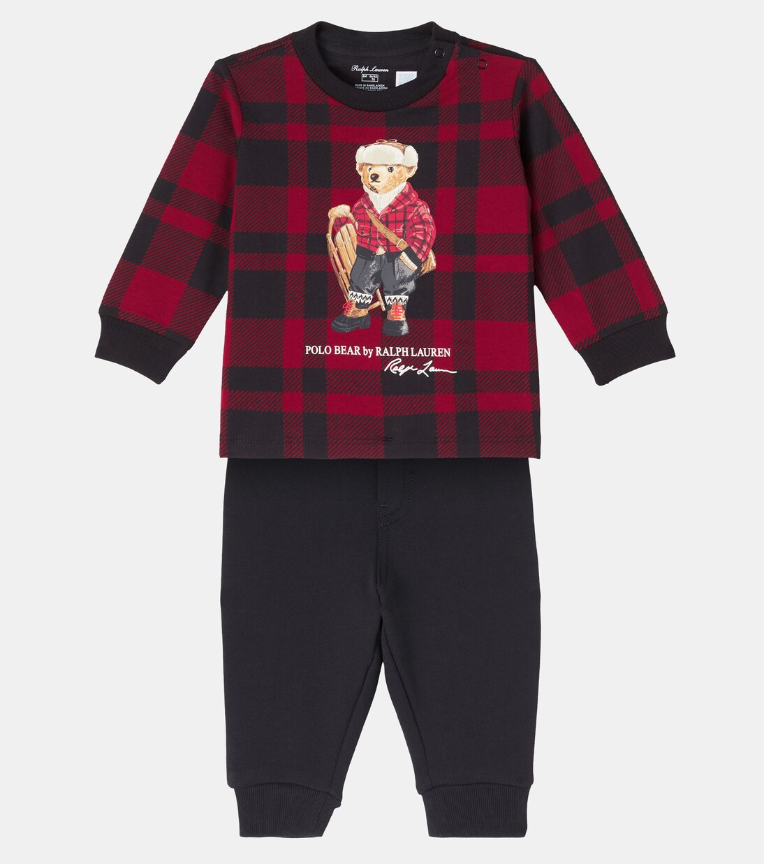 Baby Set aus Pullover und Jogginghose aus Baumwolle | Polo Ralph Lauren Kids