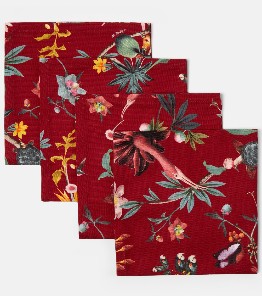 Fantastic Creatures set of 4 cotton napkins by Beto Val | La DoubleJ