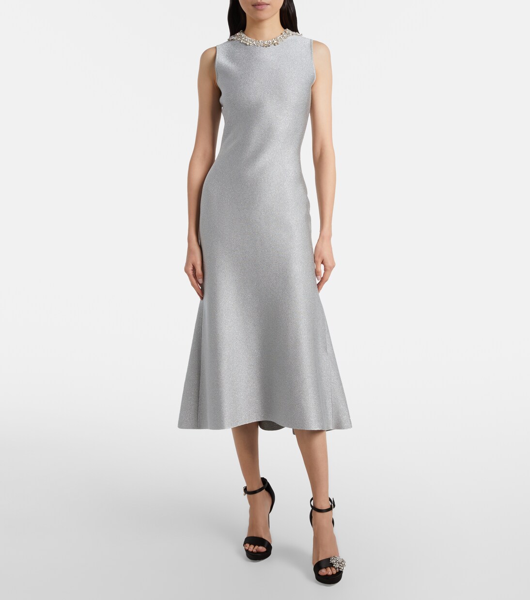 Embellished lamé cocktail dress | McQueen