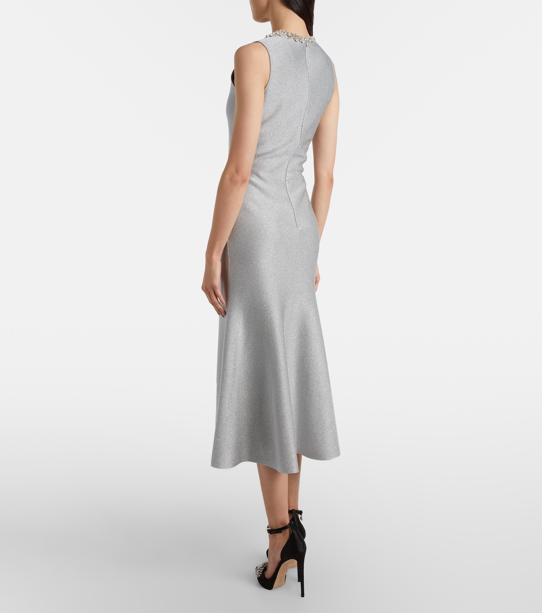 Embellished lamé cocktail dress | McQueen