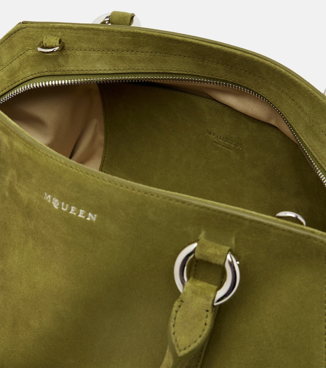 Sac Farringdon Medium en daim | McQueen