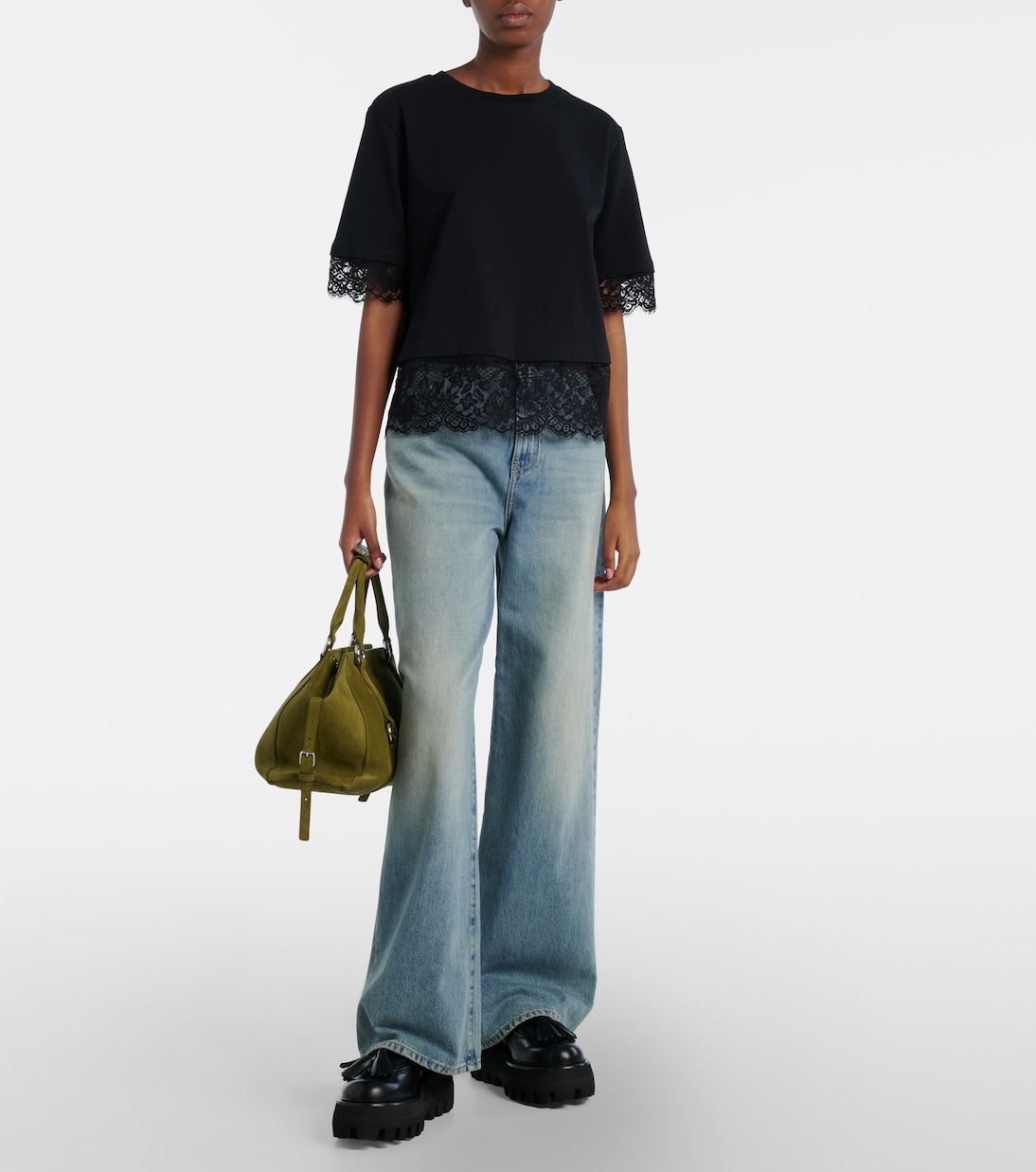 Sac Farringdon Medium en daim | McQueen