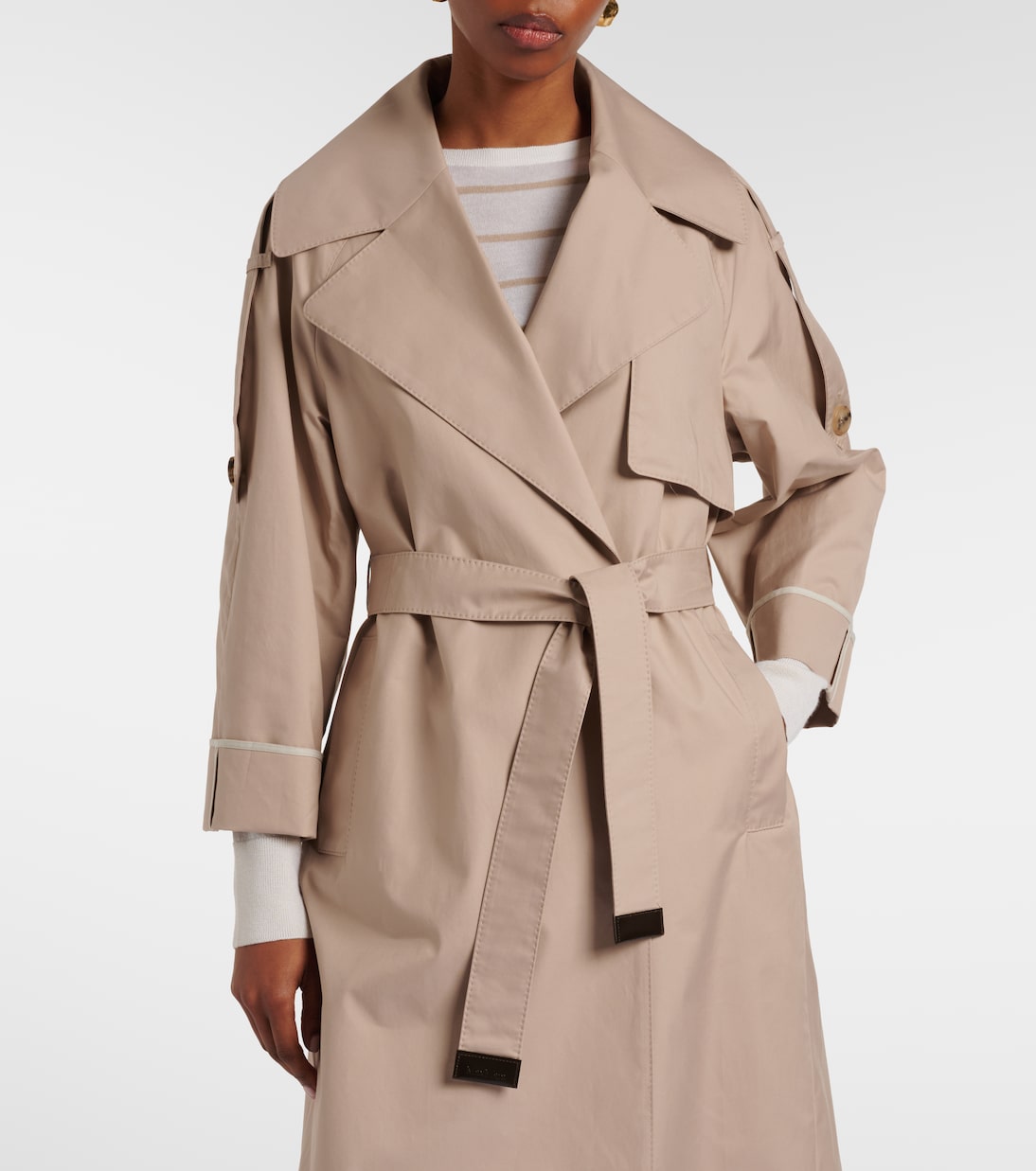 Cotton-blend gabardine trench coat | Max Mara