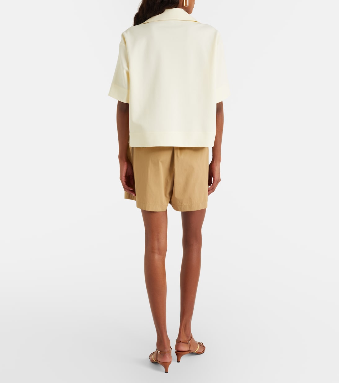 Cotton poplin shorts | Jil Sander