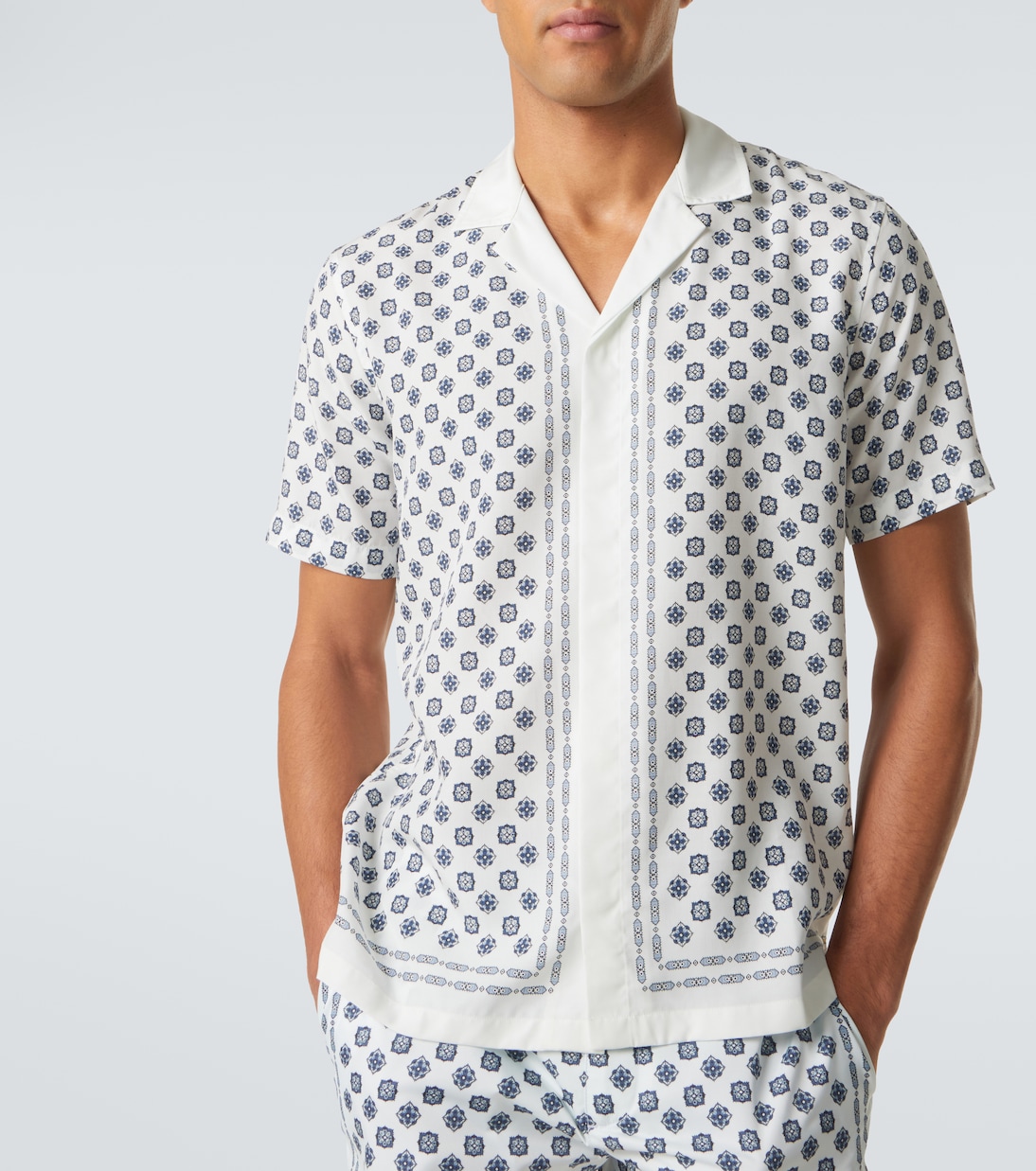 Maitan printed bowling shirt | Orlebar Brown