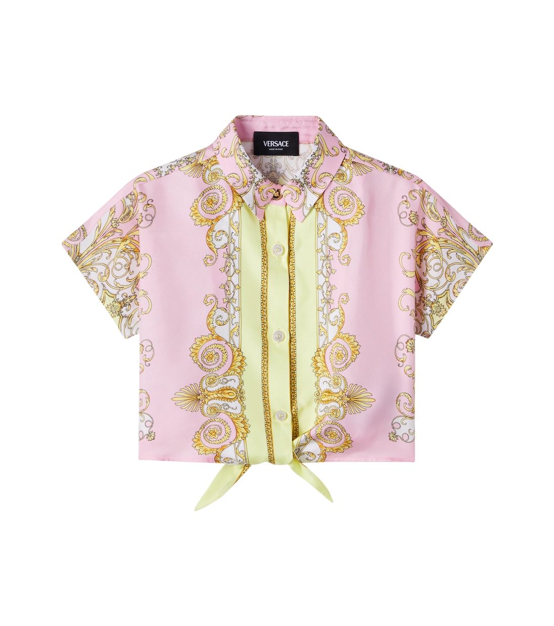 Hemd Spring Barocco aus Seiden-Twill | Versace Kids