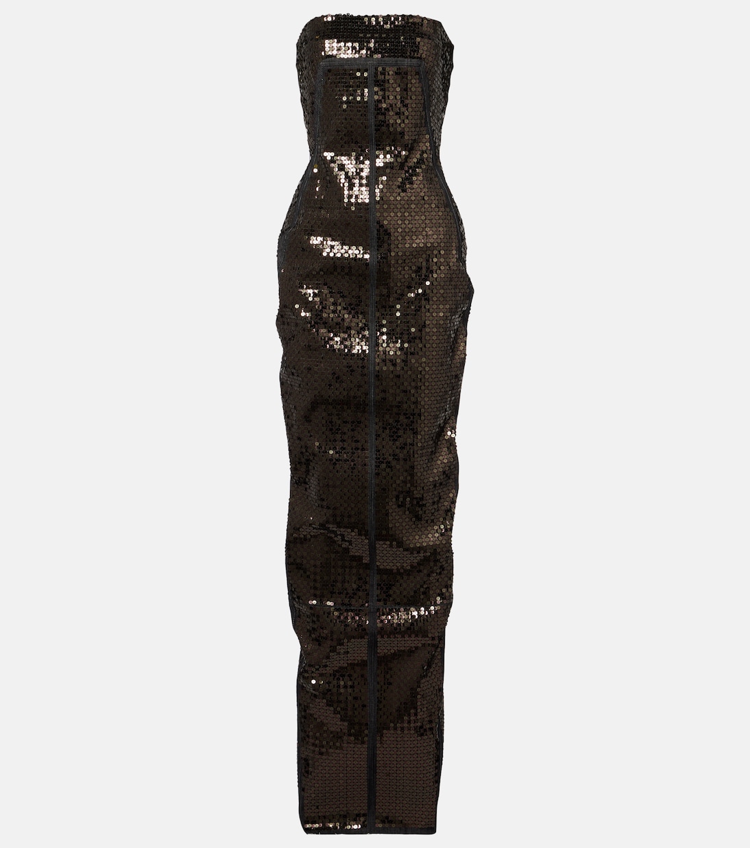 Sequined denim bustier gown | Rick Owens