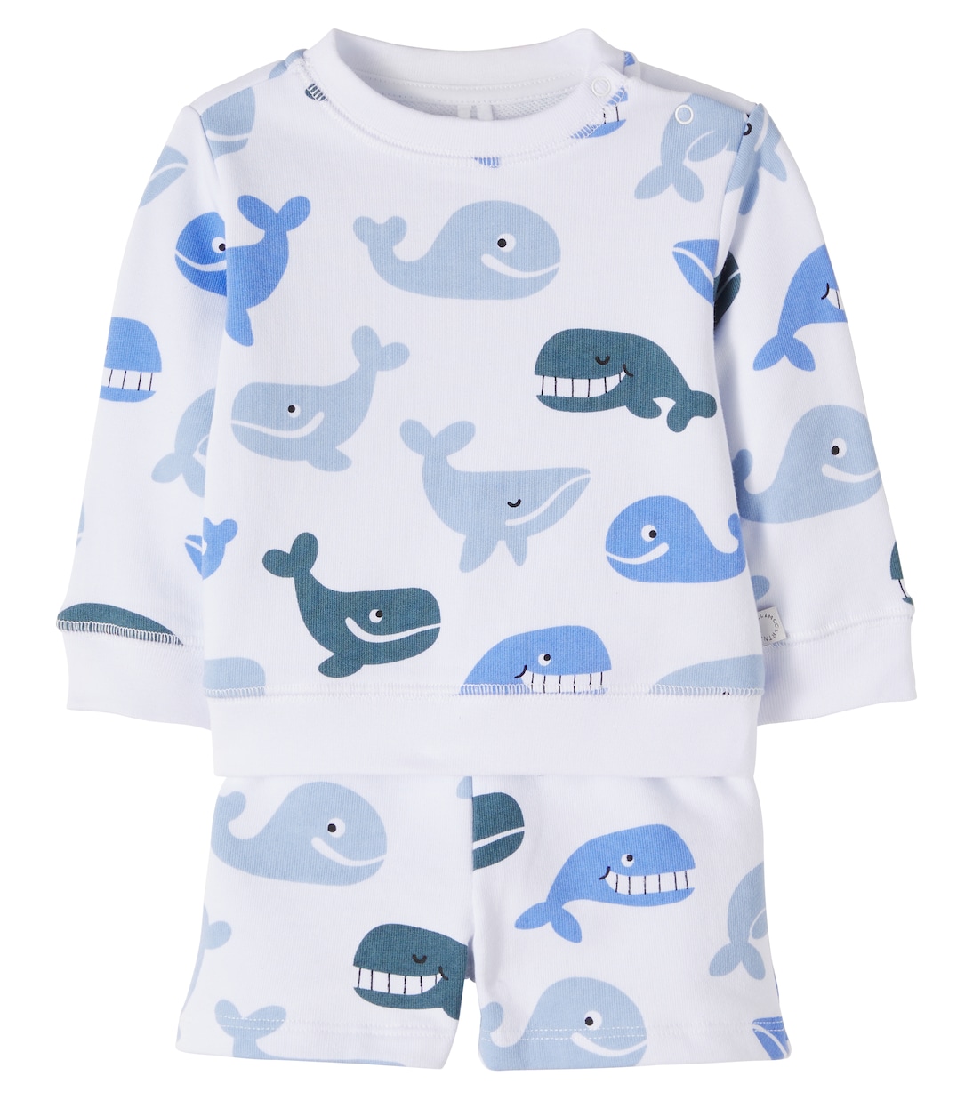 Baby - Top e shorts in cotone con stampa | Stella McCartney Kids
