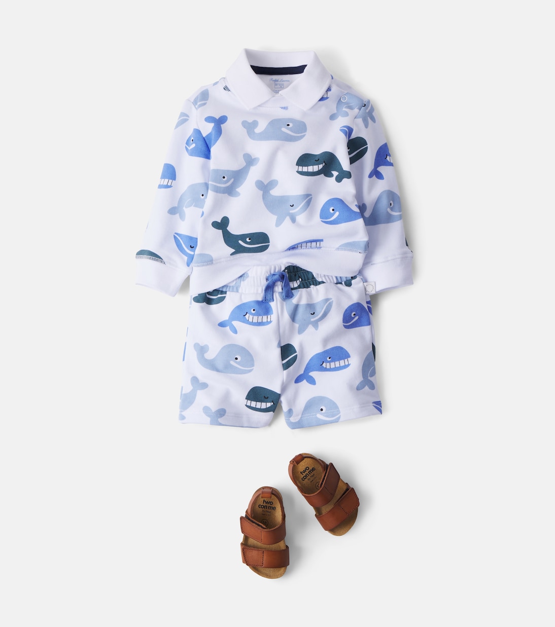 Baby - Top e shorts in cotone con stampa | Stella McCartney Kids