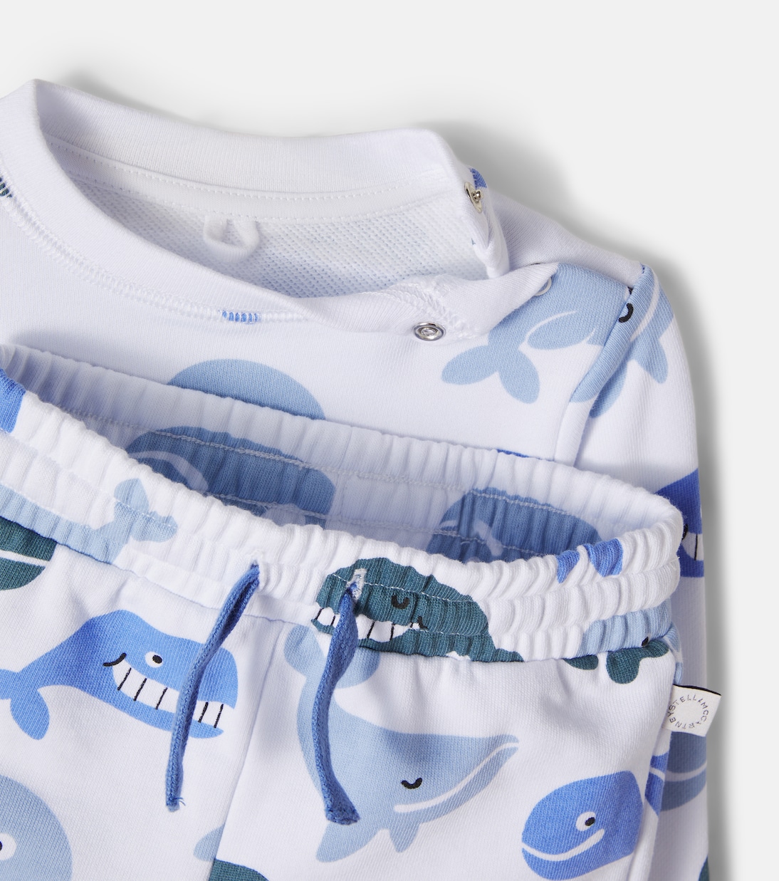 Baby - Top e shorts in cotone con stampa | Stella McCartney Kids