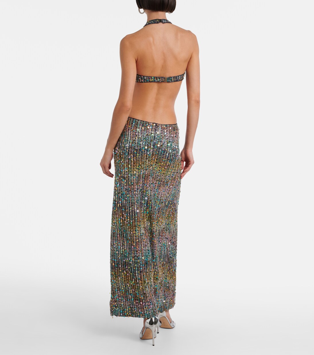 Open-back sequined lamé gown | Missoni