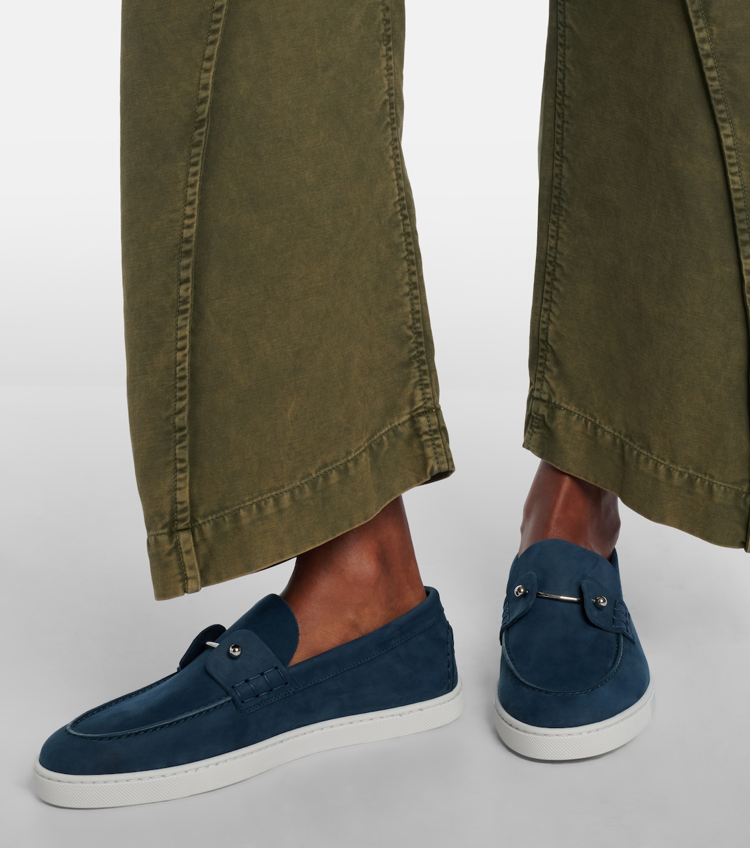 Chambeliboat Donna suede boat shoes | Christian Louboutin