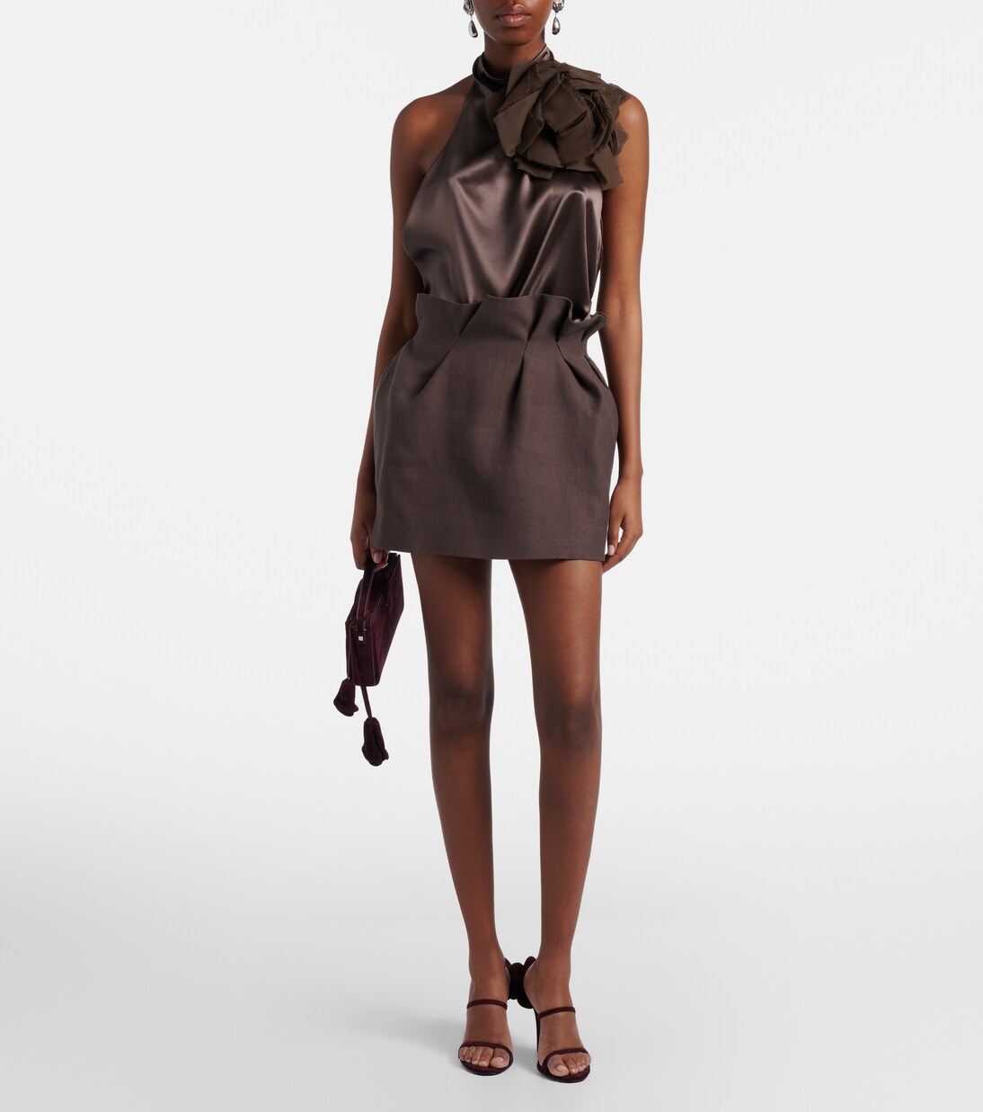 Linen miniskirt | Magda Butrym