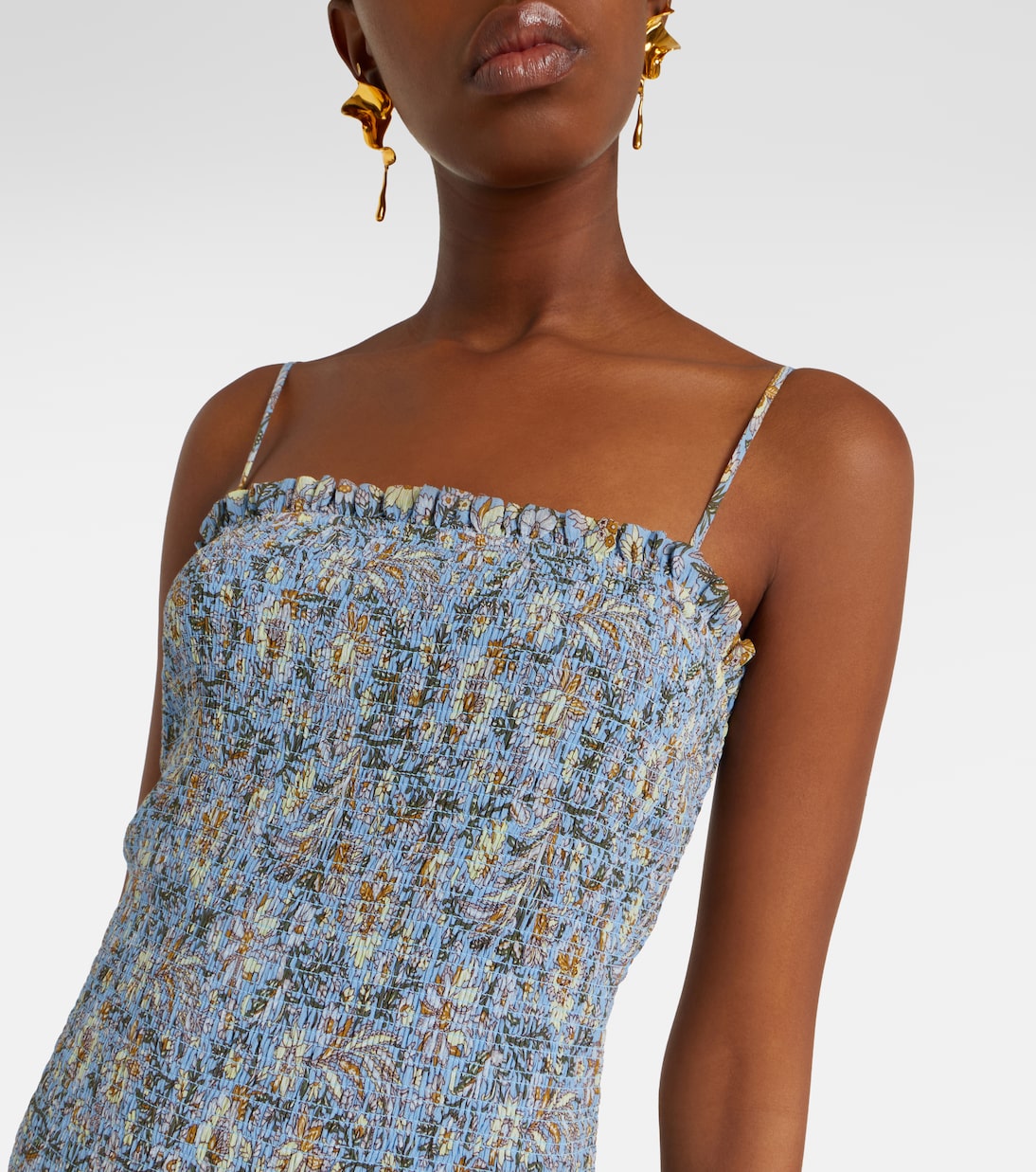 Maxikleid Clem aus Baumwolle und Seide | Veronica Beard