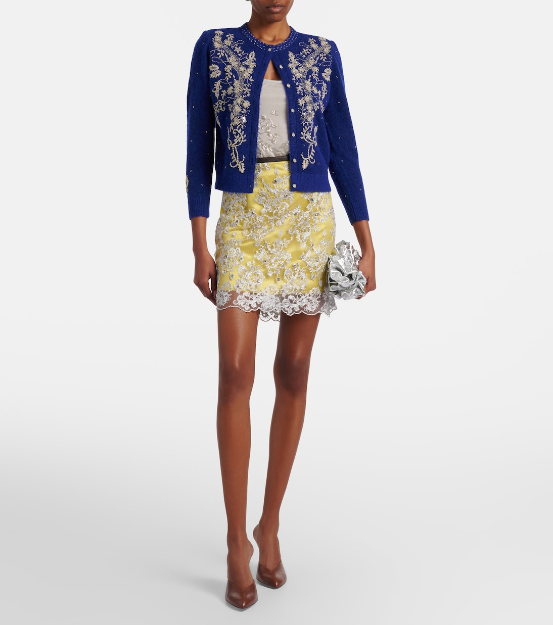 Embellished floral cardigan | Jacques Wei
