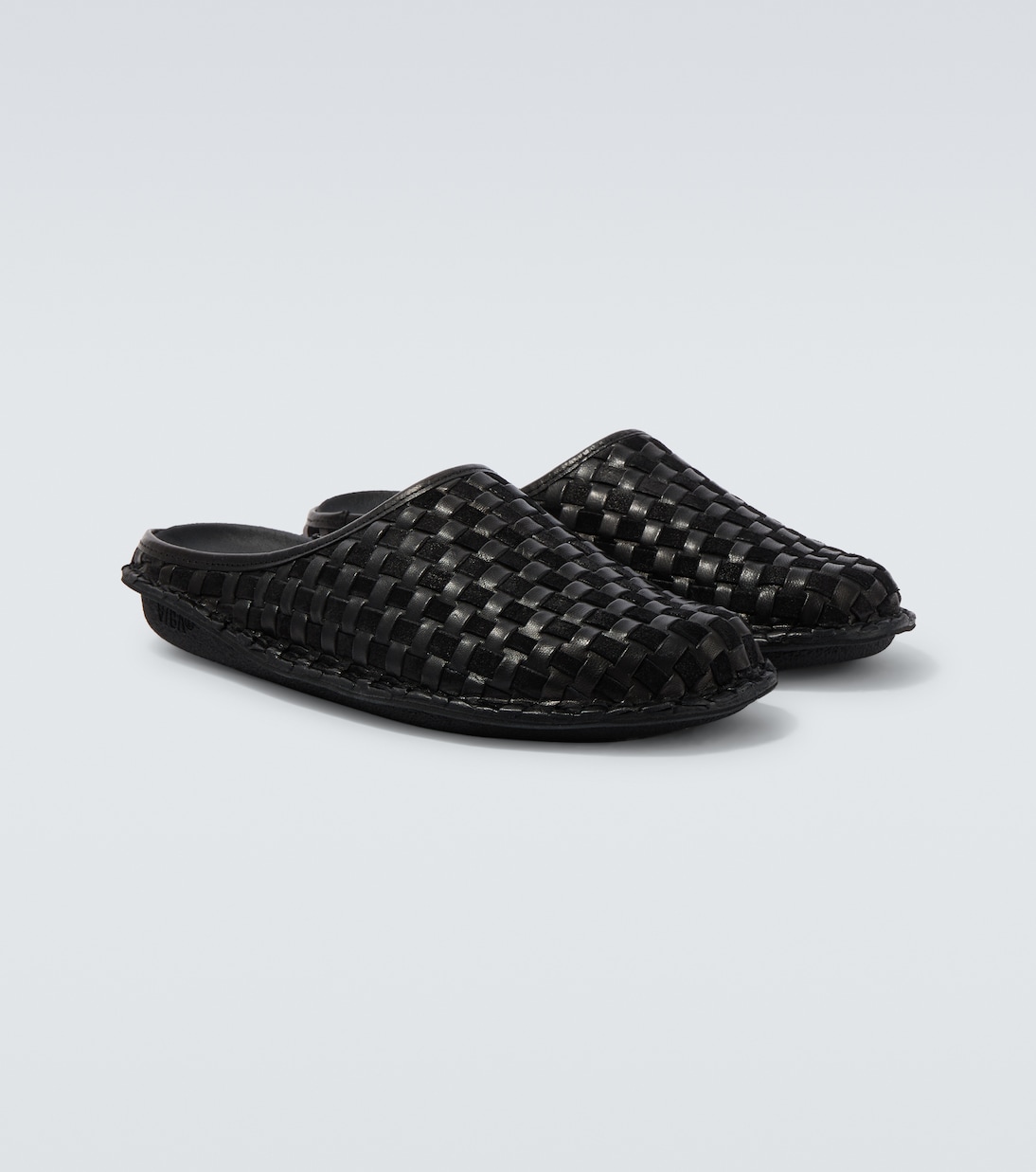 x VIBAe - Mules in pelle e suede | Comme des Garçons Homme