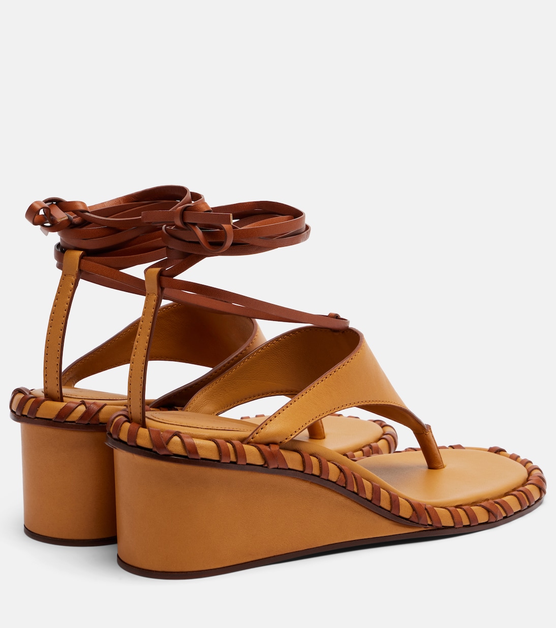 Leather wedge sandals | Zimmermann
