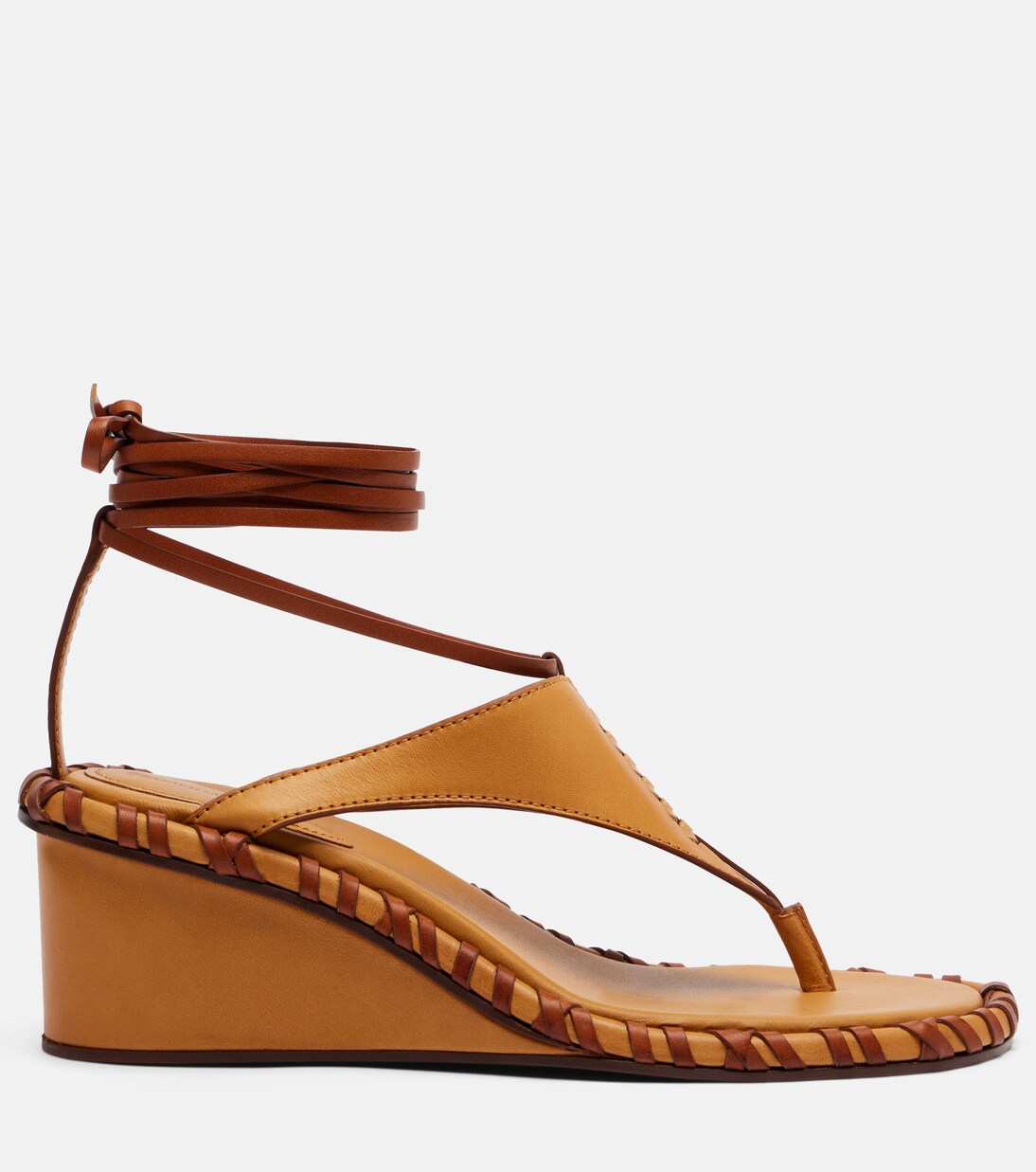 Leather wedge sandals | Zimmermann