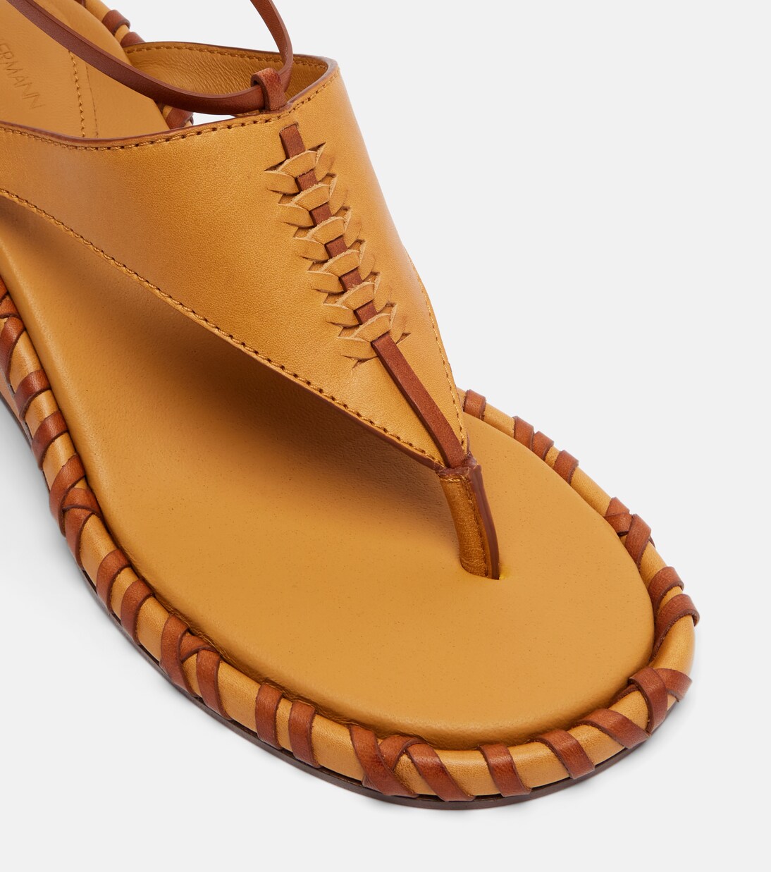 Leather wedge sandals | Zimmermann