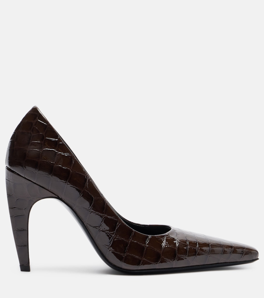 Fame 105 croc-embossed leather pumps | JUDE