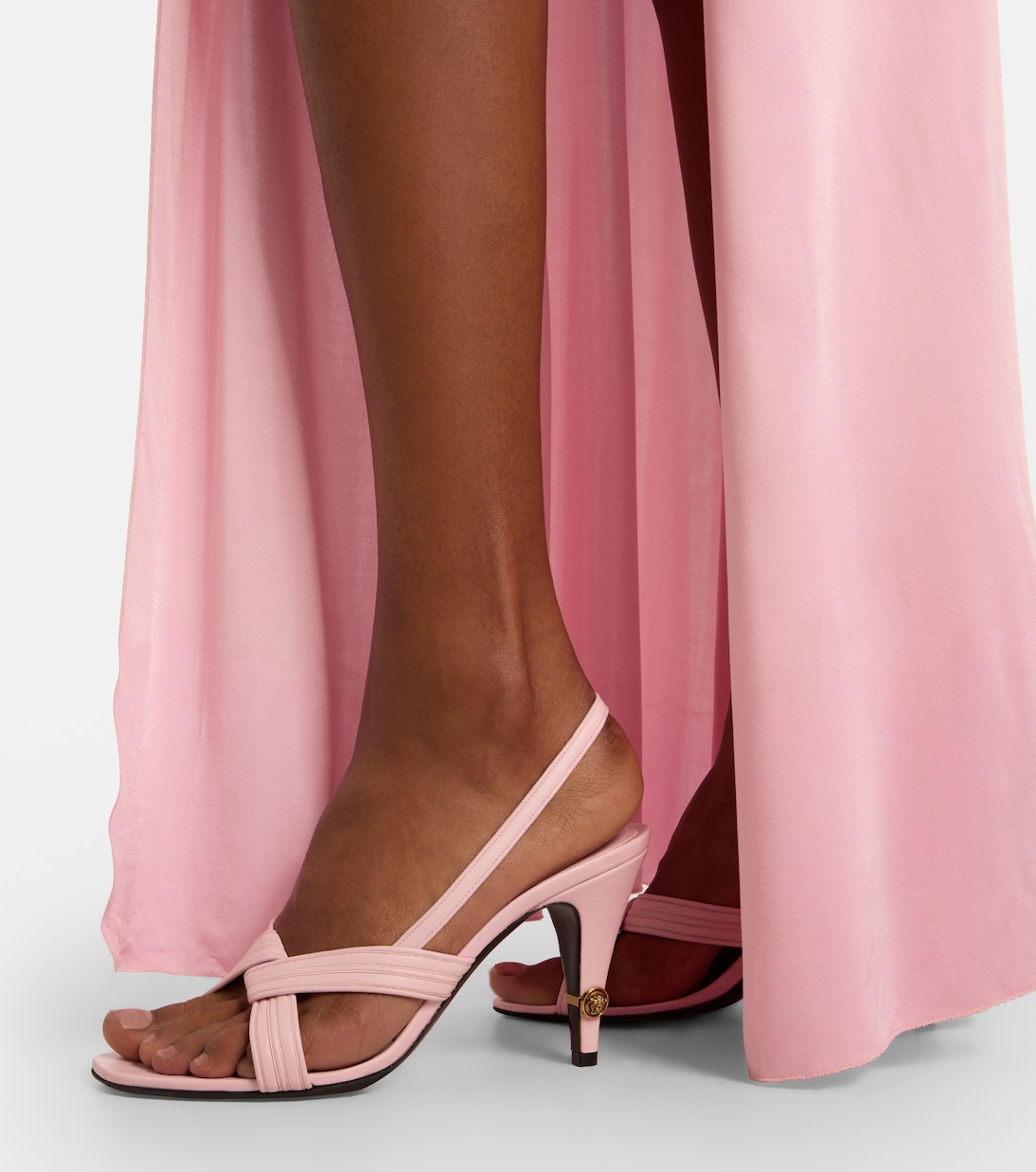 Gianni Medusa leather slingback sandals | Versace