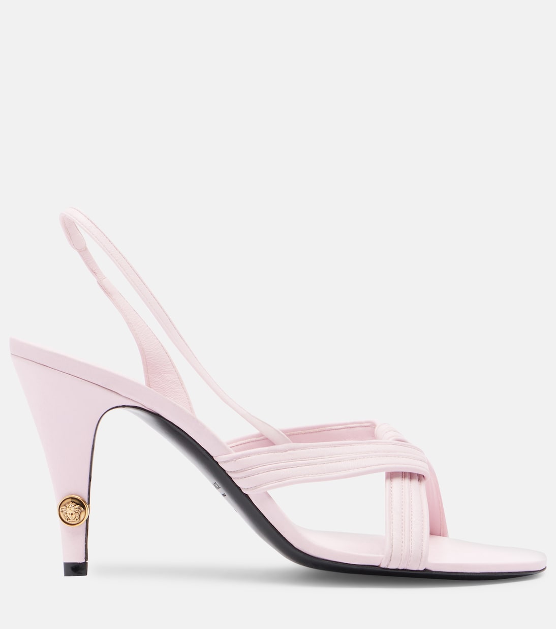 Gianni Medusa leather slingback sandals | Versace